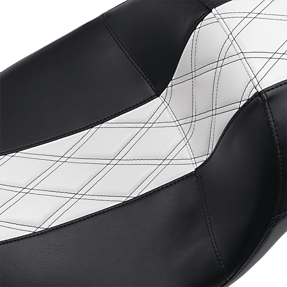 ROAD GLIDE SPECIAL (2015 - 2022) white harley dresser/touring seat | LE PERA