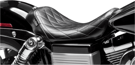 DYNA STREET BOB/SPECIAL (2006 - 2017) bare bones solo seat with diamond stitching | LE PERA