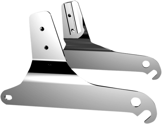 ELECTRA GLIDE STANDARD POLICE (1997 - 2008) chrome sissy bar side brackets | DRAG SPECIALTIES