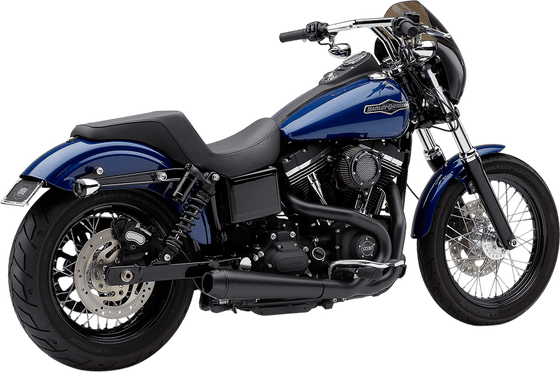 DYNA SUPERGLIDE CUSTOM (2006 - 2011) 4" el diablo black exhaust system | COBRA