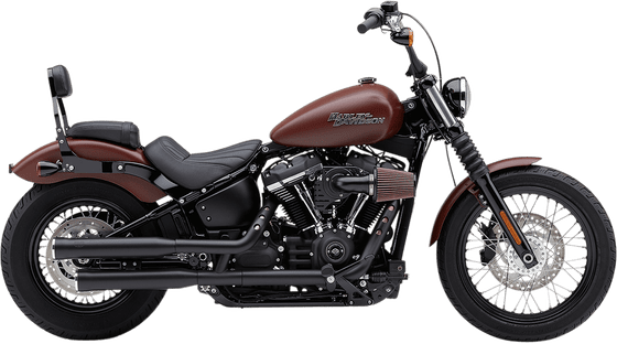 SOFTAIL LOW RIDER (2018 - 2022) black slip-on mufflers | COBRA