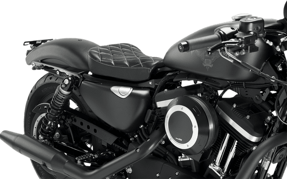 SPORTSTER FORTY-EIGHT (2010 - 2022) sportster seat in black | CUSTOM ACCES - MOTOACCES