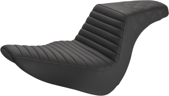 SOFTAIL LOW RIDER (2018 - 2022) seat stepup for harley softtail in black | SADDLEMEN