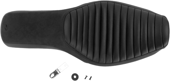 DYNA STREET BOB/SPECIAL (2006 - 2017) 2-up seat profiler black leather for harley dyna glide | SADDLEMEN