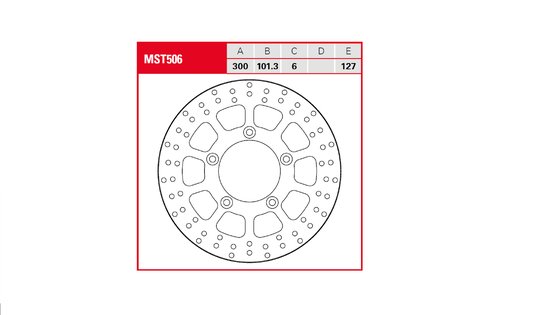 V-ROD (2007 - 2007) fixed round brake rotor | TRW