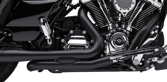 ROAD GLIDE CUSTOM (2017 - 2022) pro-chamber dual black headpipes | COBRA