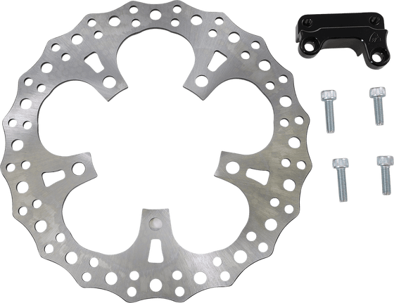 ROAD GLIDE CUSTOM (2010 - 2022) jagged 13" lh front rotor | ARLEN NESS