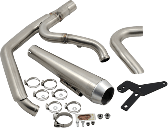 SOFTAIL SPORT GLIDE (2018 - 2022) road rage 2-1 exhaust system with megaphone mufflers | BASSANI XHAUST