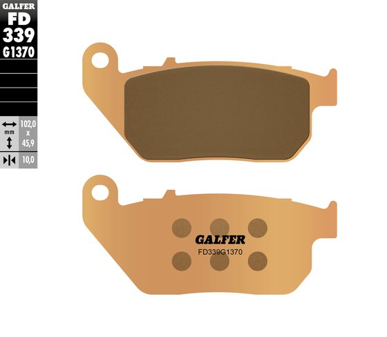 SPORTSTER 883 LOW (2005 - 2020) sintered ceramic brake pads | GALFER