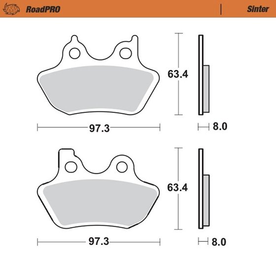 ROAD KING CLASSIC (2000 - 2007) sintered front brake pad | MOTO-MASTER