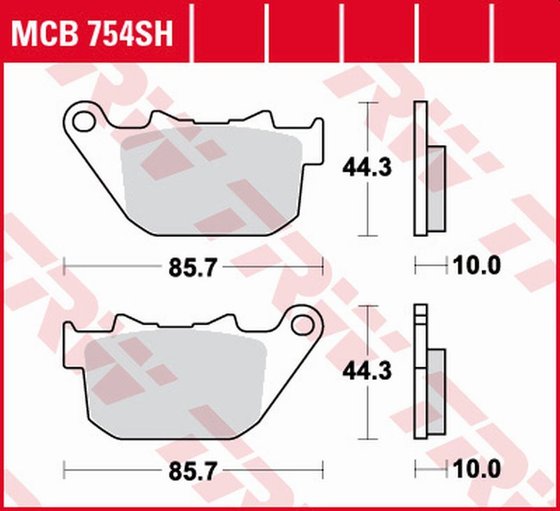 SPORTSTER 1200 ROADSTER (2004 - 2008) sintered metal brake pads | TRW