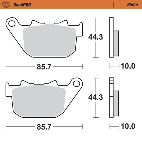 SPORTSTER SEVENTY-TWO (2012 - 2013) sintered rear brake pad | MOTO-MASTER