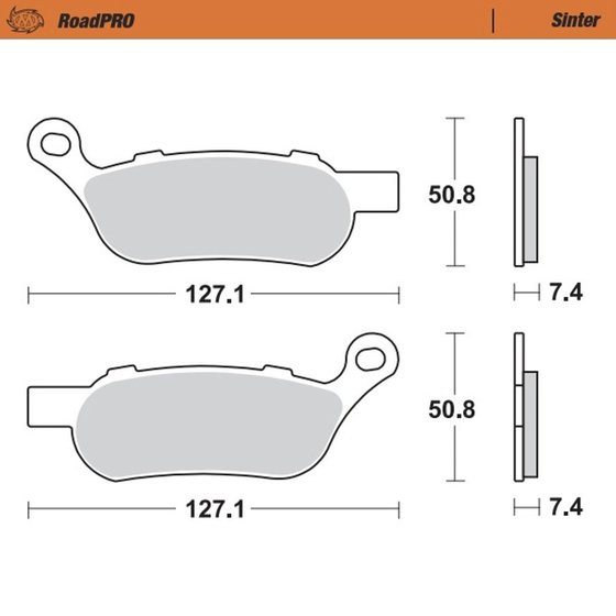 HERITAGE SOFTAIL CLASSIC (2008 - 2017) sintered rear brake pad | MOTO-MASTER