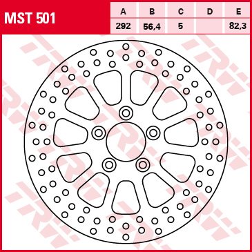 DYNA SUPERGLIDE (1999 - 2006) rear brake disc | TRW