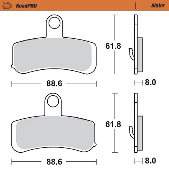 HERITAGE SOFTAIL CLASSIC (2012 - 2017) sintered front brake pad | MOTO-MASTER