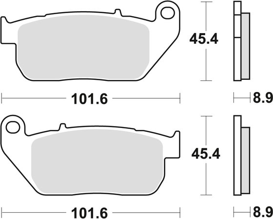 SPORTSTER IRON (2009 - 2017) sintered metal brake pad for street performance | TRW