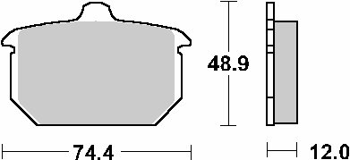 XR 1000 (1985 - 1985) brakepads ceramic | SBS