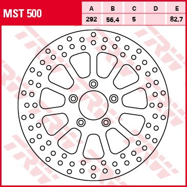 SOFTAIL DELUXE (2005 - 2017) front brake disc | TRW