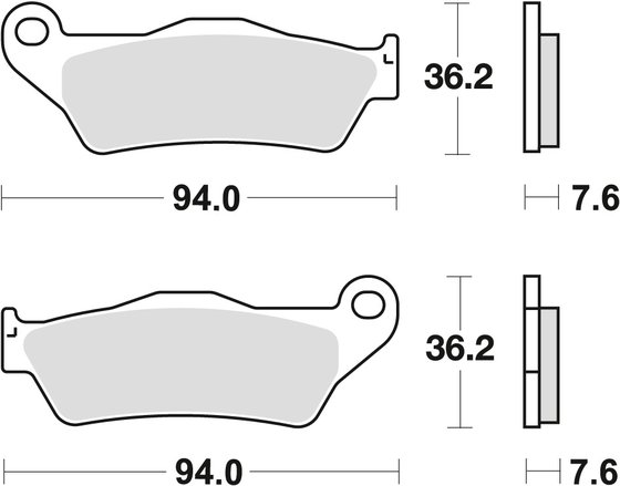 XG750 STREET (2016 - 2020) allround organic standard brake pad | TRW