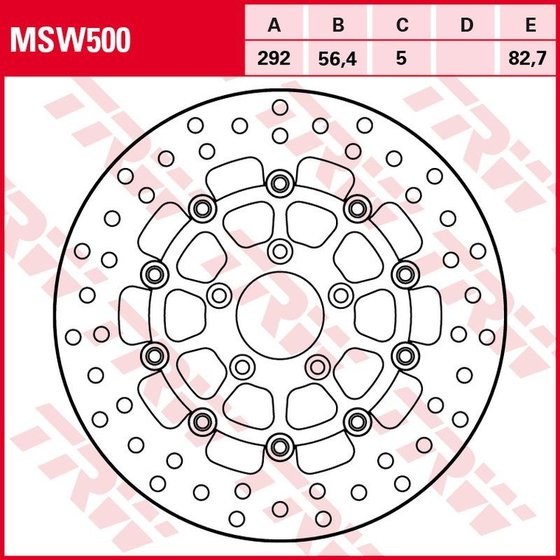 SPORTSTER 1200 SPORT (1999 - 2003) float round brake rotor | TRW