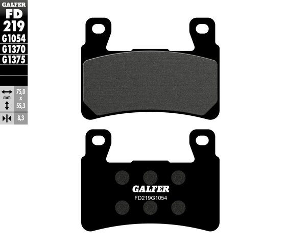 SOFTAIL SLIM (2015 - 2021) semi-metal brake pad | GALFER