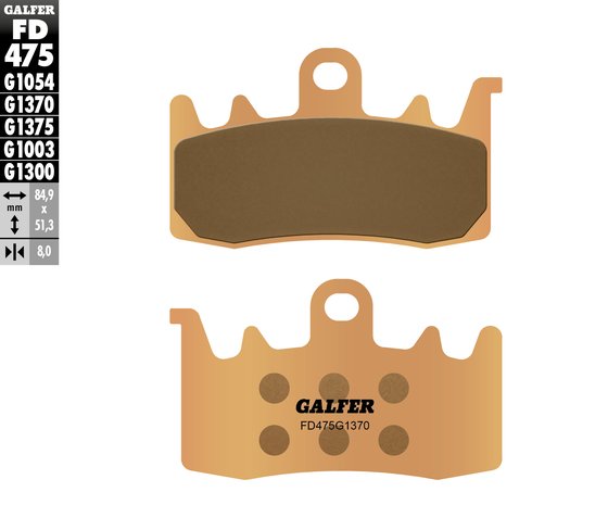 LIVEWIRE (2019 - 2022) street sinter brake pads for bmw/ducati (front) | GALFER