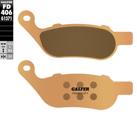 DYNA STREET BOB/SPECIAL (2008 - 2014) sintered ceramic brake pads | GALFER