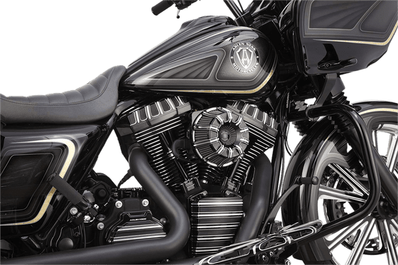 SOFTAIL DELUXE (2017 - 2020) apverstas didelis siurblys 10-ties skersmenų juodas oro valytuvo rinkinys | ARLEN NESS