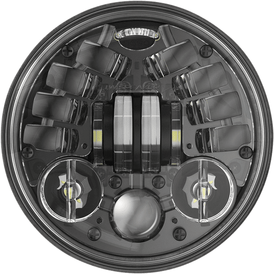 SOFTAIL CROSS BONES (2008 - 2011) adaptyviniai priekiniai žibintai - juodi, 5,75" | J.W. SPEAKER