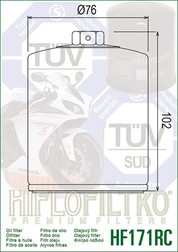 SCREAMIN EAGLE ROAD KING CVO (2007 - 2014) našumo alyvos filtras (neprivalomas patobulinimas) | Hiflofiltro