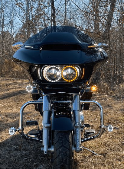 SPORTSTER 1200 (2016 - 2020) chromo/dujų lemputės posūkio žibintas | CUSTOM DYNAMICS