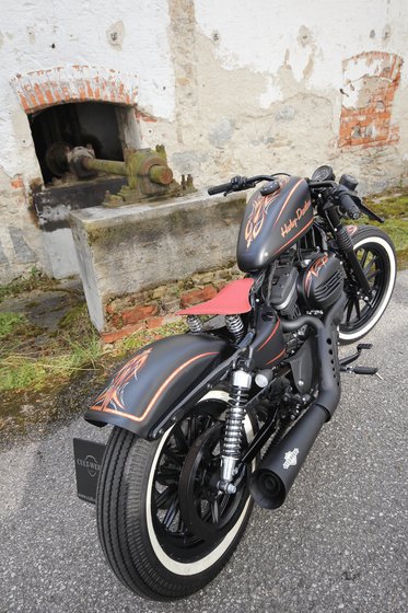 SPORTSTER 1200 ROADSTER (2004 - 2008) originalus juodas galinis sparnas harley xl | CULT WERK