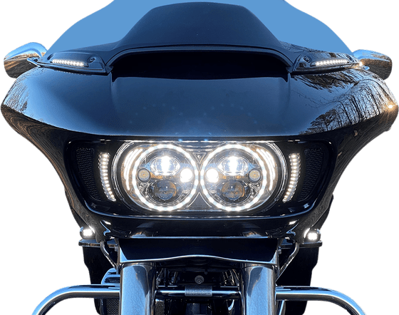 ROAD GLIDE CUSTOM (2015 - 2022) blizgus juodas signalo filtras | CUSTOM DYNAMICS