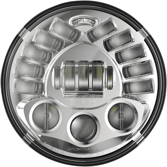 SOFTAIL STANDARD (2020 - 2022) adaptyviniai priekiniai žibintai - chromuoti (7") | J.W. SPEAKER