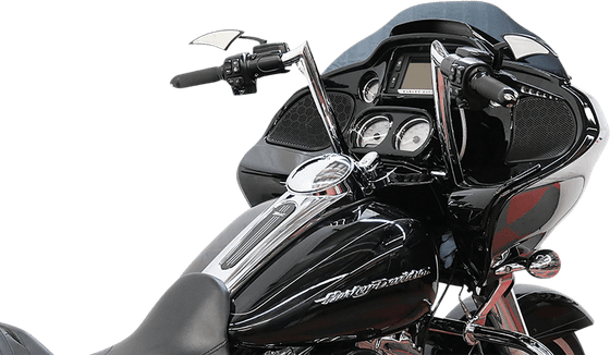 ROAD GLIDE CUSTOM (2015 - 2022) 10" chromuotas beždžionių barų vairas | PAUL YAFFE BAGGER NATION