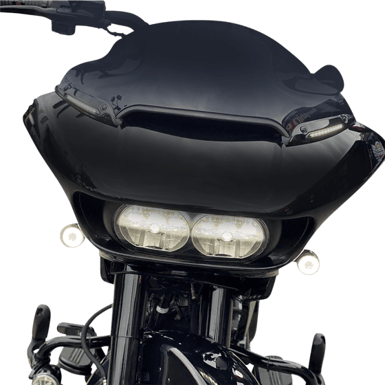 ROAD GLIDE CUSTOM (2018 - 2022) priekinio stiklo apdailos filtras juodas | CUSTOM DYNAMICS