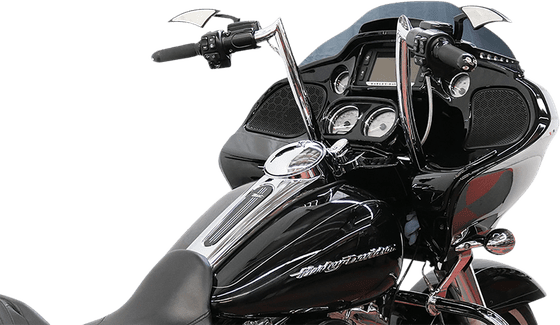 ROAD GLIDE SPECIAL (2015 - 2022) 12" chromuotas beždžionių barų vairas | PAUL YAFFE BAGGER NATION