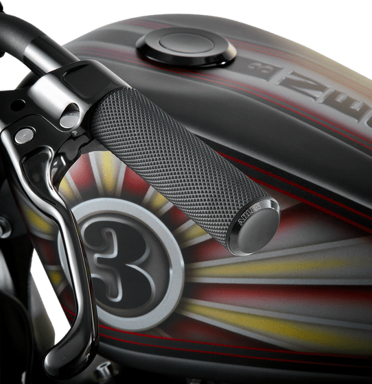 ELECTRA GLIDE ULTRA LIMITED LOW (2010 - 2016) knurled fusion throttle grips - black | ARLEN NESS