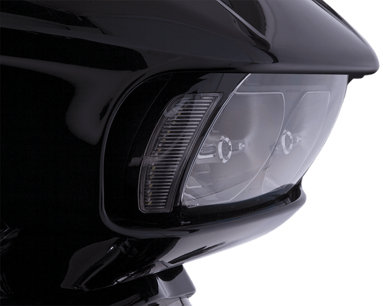 ROAD GLIDE CUSTOM (2015 - 2022) black fang light bezel for fltr | CIRO