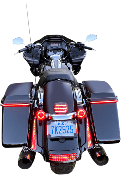 ELECTRA GLIDE ULTRA LIMITED LOW (2010 - 2022) led turn signal for rear with red insert | CUSTOM DYNAMICS