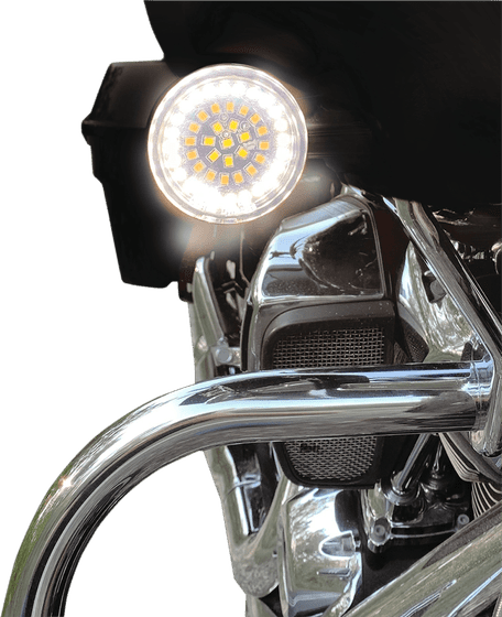 HERITAGE SOFTAIL CLASSIC (1997 - 1997) dual ring bullet turn signal light | DRAG SPECIALTIES