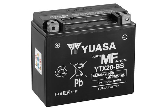 LOW GLIDE/FXR SPORT/FXR SPORT CONVERTIBLE (1986 - 1993) yuasa battery ytx20-bs (cp) with acidpack (3) | YUASA