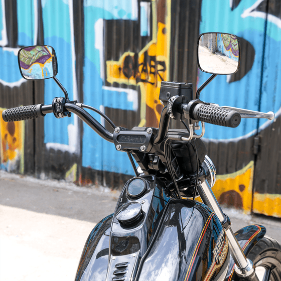 SOFTAIL STREET BOB (2018 - 2022) black handlebar riser | THRASHIN SUPPLY CO.