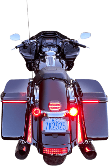 ROAD GLIDE CUSTOM (2010 - 2017) led turn signal for rear with red insert | CUSTOM DYNAMICS