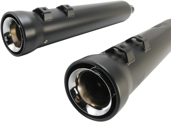 ELECTRA GLIDE STANDARD POLICE (2020 - 2022) 4-1/2" round slip-on mufflers in raven black | COBRA