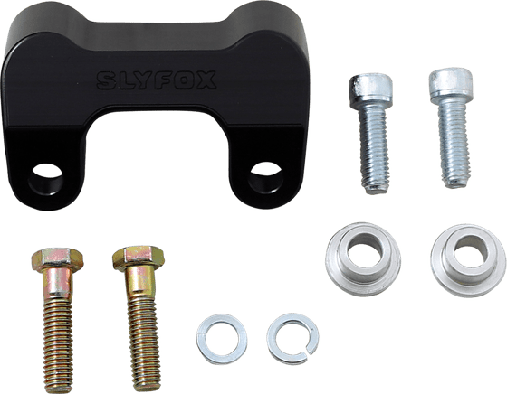 ROAD GLIDE SPECIAL (2019 - 2022) black riser relocation bracket | SLYFOX