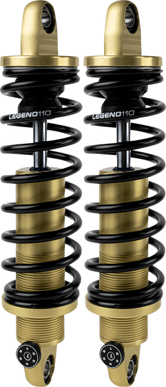 DYNA SUPERGLIDE (1995 - 2010) revo-a heavy duty adjustable coil shocks (gold) | LEGEND SUSPENSION