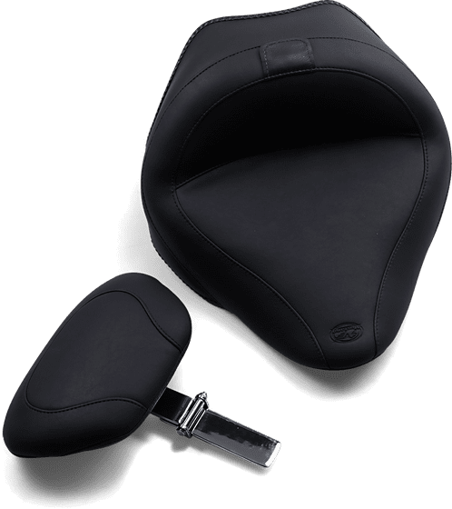 SOFTAIL BLACKLINE (2011 - 2013) touring solo seat with backrest | MUSTANG