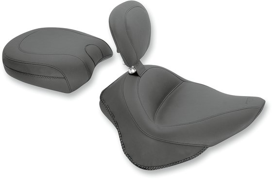 SOFTAIL BLACKLINE (2011 - 2013) touring solo seat with backrest | MUSTANG