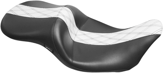 ROAD KING CLASSIC (2008 - 2019) white harley dresser/touring seat | LE PERA